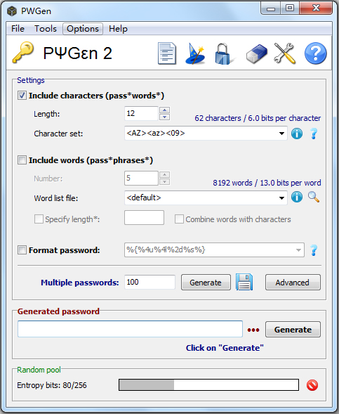 PWGen(密码生成工具)